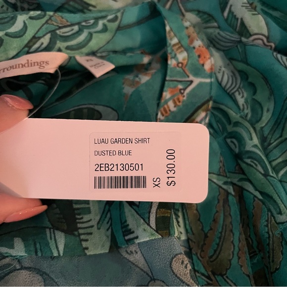 NWT SOFT SURROUNDINGS Luau Garden Tunic Shirt with matching camisole size XS - Picture 12 of 12